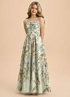 front Azazie Evangeline Junior Formal Dress
