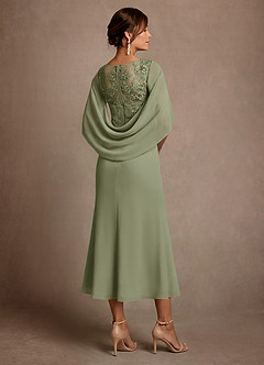 Azazie Forums Mère de la mariée Robes Robe Trapèze en Dentelle Pistache image2