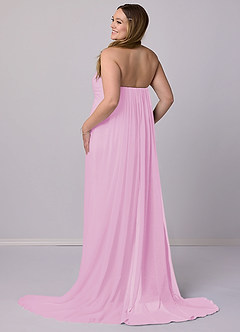 Barbie ♥ Azazie Bridesmaid Dresses Mermaid Strapless Chiffon Court Train Dress image9