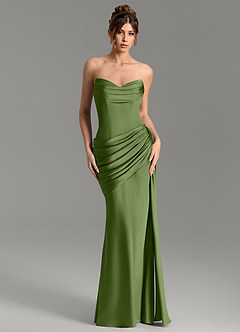 Azazie Zorah Bridesmaid Dresses Juniper Mermaid Corset Stretch Satin Convertible Dress image3