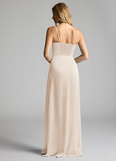 Azazie Natalie Final Sale Steel Blue A-Line Sweetheart Neckline Stretch Satin Dress image5