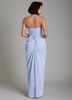 Azazie Nyra Bridesmaid Dresses Ice Sheath Corset Chiffon Dress image2