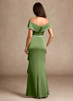 Azazie Dareia vestidos de madre de la novia Vestido de Enebro de Satén Elástico de Sirena con Vestidos sin tirantes image2