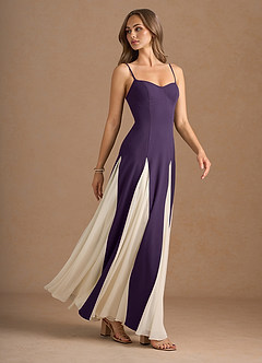 Vestido Morado Oscuro Maxi Jessenia image5