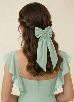 front Haarspange mit passender Chiffon-Schleife (2er-Pack)