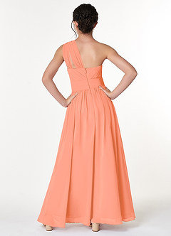 Azazie Molly Junior Sunset A-Line Pleated Chiffon Dress image2