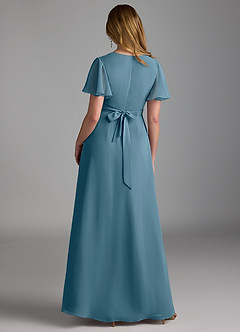 Azazie Zaniah Bridesmaid Dresses Bermuda A-Line Chiffon Dress image2
