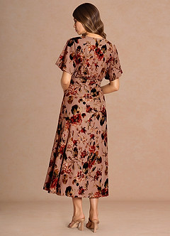 Darla Mauve Multi Midi Dress image2