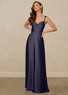Christian Siriano Bridal for Azazie 1001 Bridesmaid Dresses Stormy A-Line Sweetheart Neckline Stretch Satin Dress image3