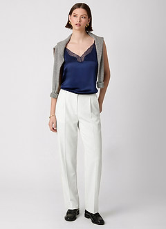 front Koszulka na ramiączkach z jedwabiu 100% nadająca się do prania