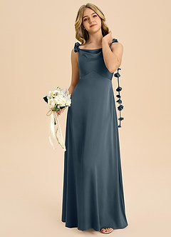 Azazie Gumdrop Junior Klä av Imperium i Stretch Satin Plisserad image2