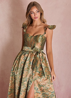 Abito Lungo Verde Acqua Vintage Celine image5