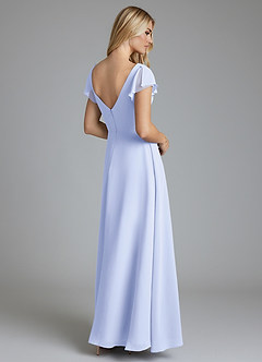 Azazie Omari Bridesmaid Dresses Lavender A-Line Chiffon Dress image2