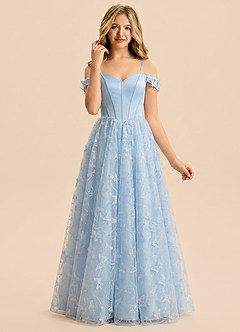 front Azazie Hadley Junior Formal Dress