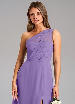 Azazie Phaedra Bridesmaid Dresses Tahiti A-Line One Shoulder Chiffon Dress image8