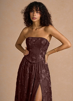 Isaura Burgundy Maxi Dress image5