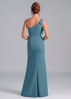 Azazie Rinna Bridesmaid Dresses Bermuda Mermaid One Shoulder Chiffon Dress image2