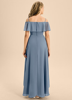 Azazie Maggie Junior Twilight A-Line Off the Shoulder Chiffon Dress image2