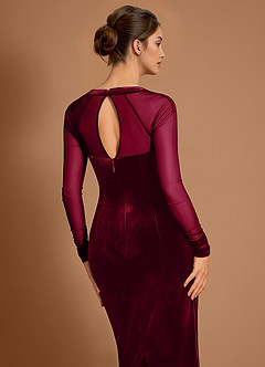 Morwenna Merlot Midi Dress image6