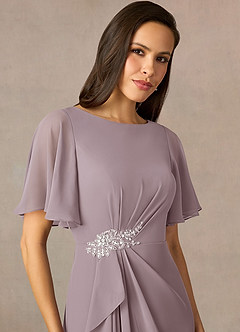 Azazie Rain Abiti per la Madre della Sposa Abito Tubino in Chiffon Perline Dusk image10