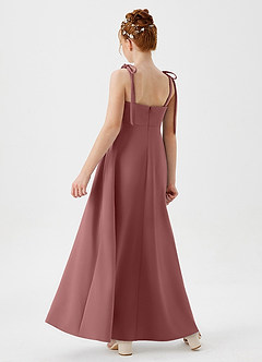 Azazie Rosey Junior Desert Rose A-Line Sweetheart Neckline Stretch Crepe Dress image6