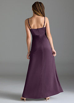 Azazie Maci Junior Klä av Sjöjungfru i Stretch Satin Plisserad image2