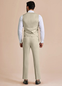 front William Tan Comfort Blend Suit Vest