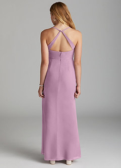 Azazie Becca Junior Robe Sirène en Mousseline de soie Glycine image4