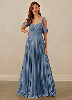 Christian Siriano Bridal for Azazie 1013 Bridesmaid Dresses Twilight A-Line Off the Shoulder Chiffon Dress image8
