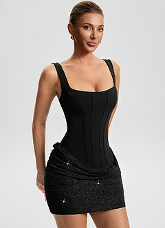 Bronwen Black Mini Dress image4