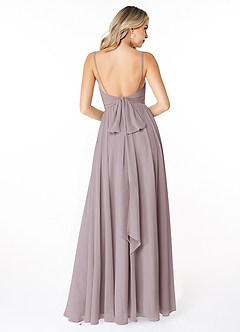 Azazie Gracie Bridesmaid Dresses Dusk A-Line Pleated Chiffon Dress image2