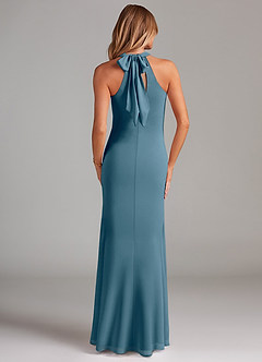 Azazie Doretta Bridesmaid Dresses Bermuda Mermaid Pleated Chiffon Dress image2