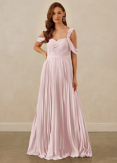 Christian Siriano Bridal for Azazie 1013 Bridesmaid Dresses Blushing Pink A-Line Off the Shoulder Chiffon Dress image8