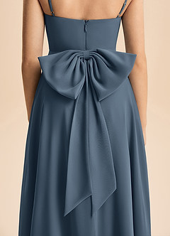 Azazie Bear Junior Neptune A-Line Pleated Chiffon Dress image7