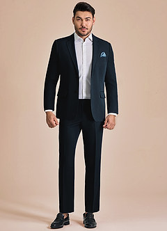 front James Marineblau Anzug