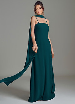 Azazie Ilana Bridesmaid Dresses Pine A-Line Strapless Chiffon Dress image7