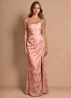 Chrissy Tea Rose Maxi Dress Ready to Ship | Azazie