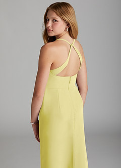 Azazie Becca Junior Robe Sirène en Mousseline de soie Sorbet Citron image2