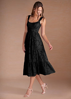 Juliette Black Midi Dress image5