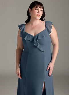 Azazie Sophie Bridesmaid Dresses Neptune A-Line Off the Shoulder Chiffon Convertible Dress image13