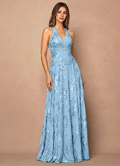 Josee Sky Blue Maxi Dress image3