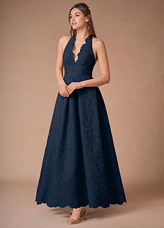 Solenne Navy Maxi Dress image7