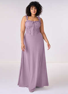 Barbie ♥ Azazie Bridesmaid Dresses Wisteria A-Line Sweetheart Neckline Chiffon Dress image6