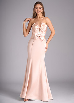 Ponny Rose Gold Strapless Mermaid Prom Dress image7