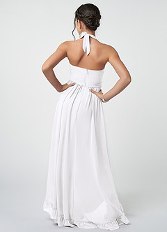 Azazie Hermione A-Line Chiffon Asymmetrical Junior Bridesmaid Dress image3