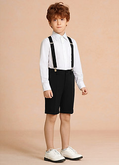 front Oliver Negro Conjunto de 3 piezas de pantalones cortos para niño