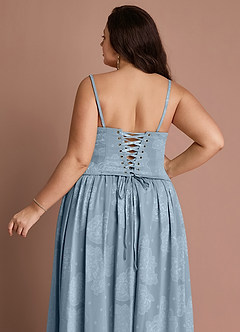 Robe Longue Bleu Poudre Isaura image12