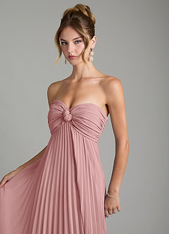 Azazie Tempest Bridesmaid Dresses Dusty Rose Empire Corset Chiffon Convertible Dress image10