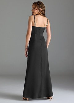 Azazie Maci Junior Klä av Sjöjungfru i Stretch Satin Plisserad image5