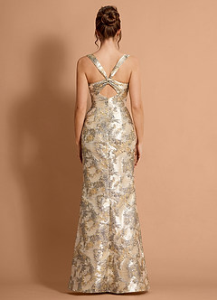 Othelia Argent Doré Robe maxi image7